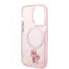 Чехол Karl Lagerfeld Iconic Karl & Choupette для iPhone 14 Pro Pink with MagSafe (KLHMP14LHNKCIP)