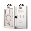 Чехол Karl Lagerfeld Iconic Karl & Choupette для iPhone 14 Pro Pink with MagSafe (KLHMP14LHNKCIP)