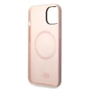 Чехол Karl Lagerfeld Silicone Ikonik для iPhone 14 Pink with MagSafe (KLHMP14SSNIKBCP)