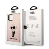 Чехол Karl Lagerfeld Silicone Ikonik для iPhone 14 Pink with MagSafe (KLHMP14SSNIKBCP)