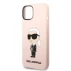 Чохол Karl Lagerfeld Silicone Ikonik для iPhone 14 Plus Pink with MagSafe (KLHMP14MSNIKBCP)