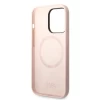 Чохол Karl Lagerfeld Silicone Ikonik для iPhone 14 Pro Pink with MagSafe (KLHMP14LSNIKBCP)