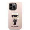 Чехол Karl Lagerfeld Silicone Ikonik для iPhone 14 Pro Max Pink with MagSafe (KLHMP14XSNIKBCP)