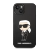 Чохол Karl Lagerfeld Silicone Ikonik для iPhone 14 Black with MagSafe (KLHMP14SSNIKBCK)