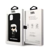 Чехол Karl Lagerfeld Silicone Ikonik для iPhone 14 Black with MagSafe (KLHMP14SSNIKBCK)