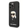 Чохол Karl Lagerfeld Silicone Ikonik для iPhone 14 Pro Black with MagSafe (KLHMP14LSNIKBCK)