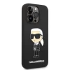 Чехол Karl Lagerfeld Silicone Ikonik для iPhone 14 Pro Black with MagSafe (KLHMP14LSNIKBCK)