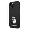 Чохол Karl Lagerfeld Silicone Choupette для iPhone 14 Black with MagSafe (KLHMP14SSNCHBCK)