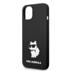 Чохол Karl Lagerfeld Silicone Choupette для iPhone 14 Plus Black with MagSafe (KLHMP14MSNCHBCK)