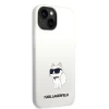 Чехол Karl Lagerfeld Silicone Choupette для iPhone 14 Plus White with MagSafe (KLHMP14MSNCHBCH)