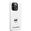 Чехол Karl Lagerfeld Silicone Choupette для iPhone 14 Pro White with MagSafe (KLHMP14LSNCHBCH)