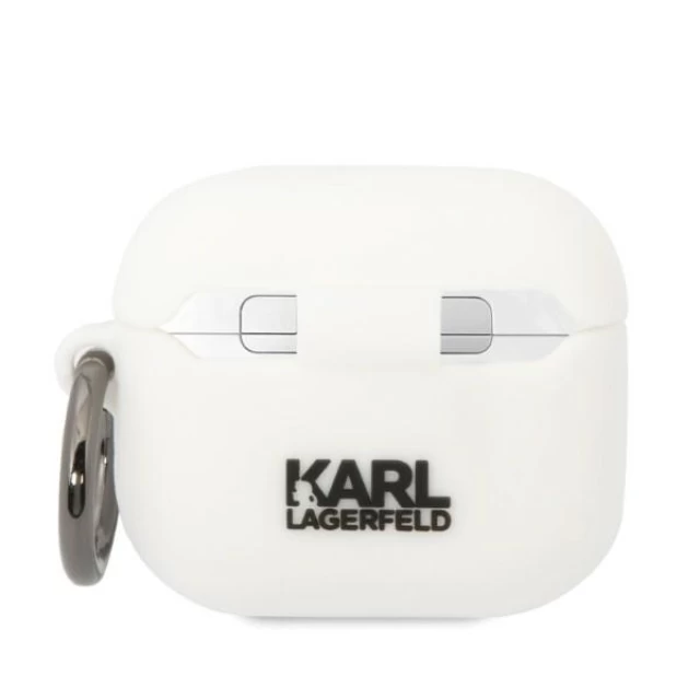 Чохол Karl Lagerfeld Silicone Karl Head 3D для AirPods 3 White (KLA3RUNIKH)