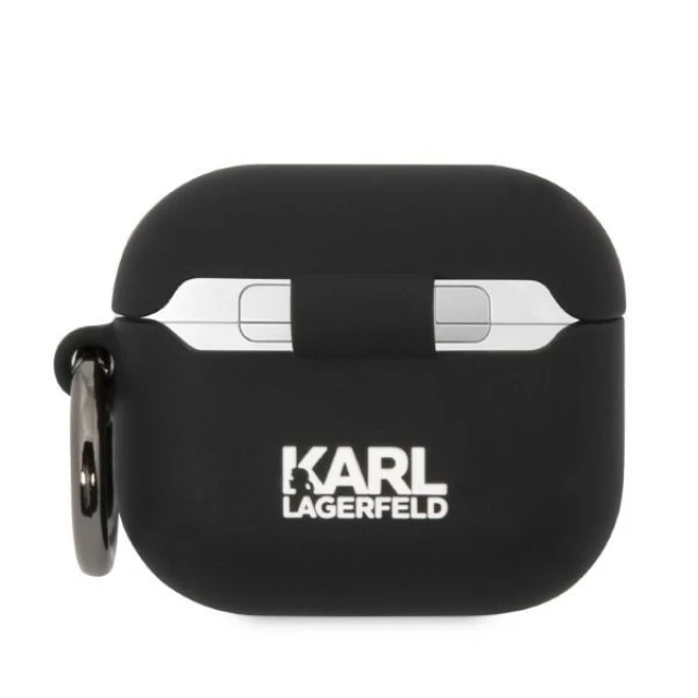 Чехол Karl Lagerfeld Silicone Choupette Head 3D для AirPods 3 Black (KLA3RUNCHK)