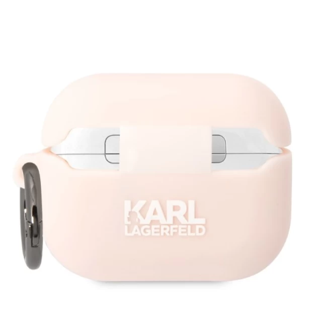 Чохол Karl Lagerfeld Silicone Choupette Head 3D для AirPods Pro Pink (KLAPRUNCHP)