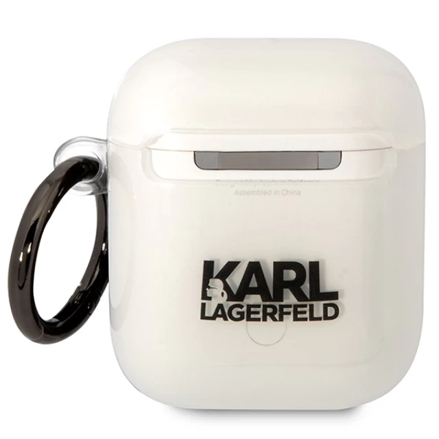 Чохол Karl Lagerfeld Ikonik Choupette для Airpods 2/1 Transparent (KLA2HNCHTCT)
