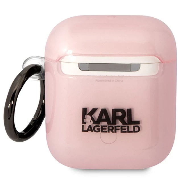 Чехол Karl Lagerfeld Ikonik Choupette для Airpods 2/1 Pink (KLA2HNCHTCP)