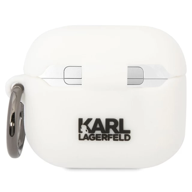 Чохол Karl Lagerfeld Silicone Karl & Choupette для Airpods 3 White (KLACA3SILKCW)