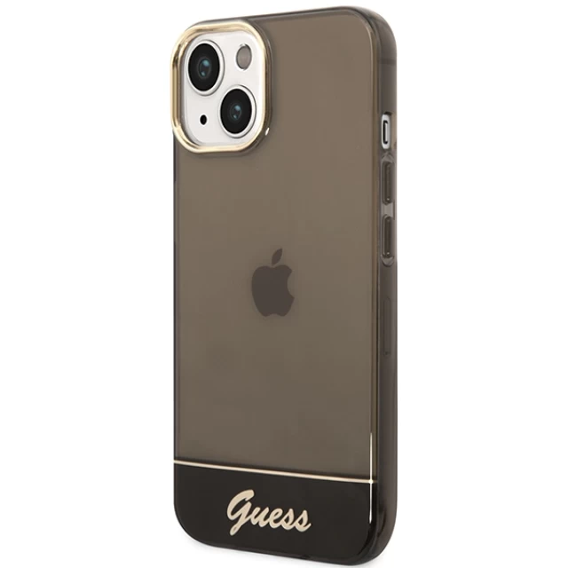 Чехол Guess Translucent для iPhone 14 Plus Black (GUHCP14MHGCOK)
