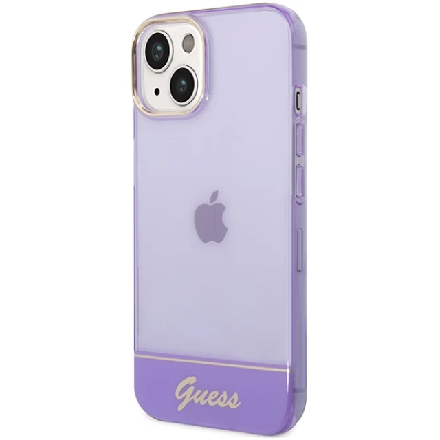 Чохол Guess Translucent для iPhone 14 Plus Purple (GUHCP14MHGCOU)