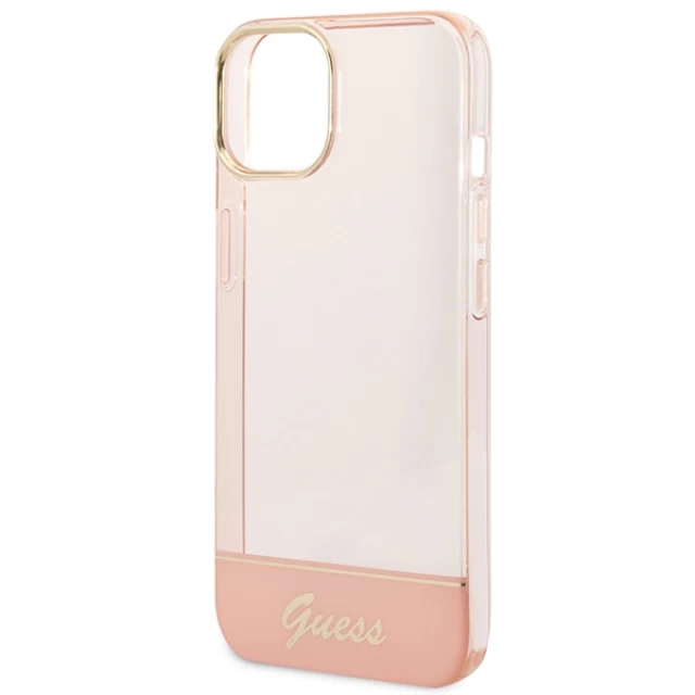 Чохол Guess Translucent для iPhone 14 Plus Pink (GUHCP14MHGCOP)