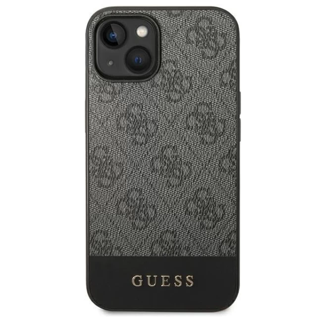 Чохол Guess 4G Stripe Collection для iPhone 14 Plus Gray (GUHCP14MG4GLGR)