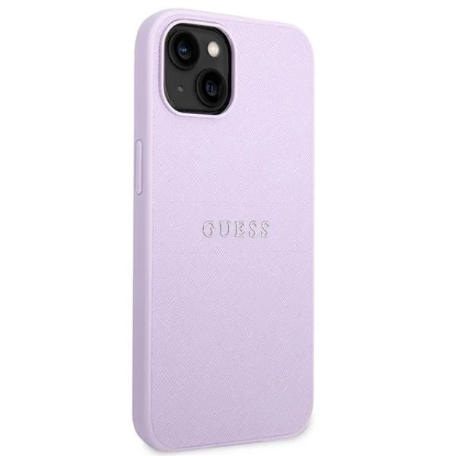 Чехол Guess Saffiano Strap для iPhone 14 Plus Purple (GUHCP14MPSASBPU)