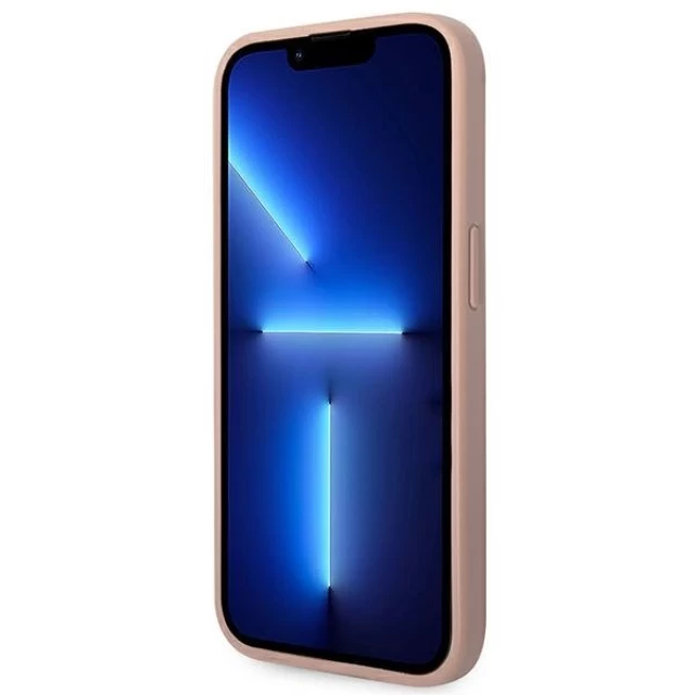 Чехол Guess Saffiano Strap для iPhone 14 Pro Max Pink (GUHCP14XPSASBPI)