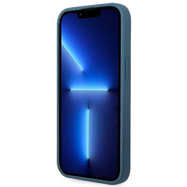 Чехол Guess 4G Big Metal Logo для iPhone 14 Blue (GUHCP14S4GMGBL)