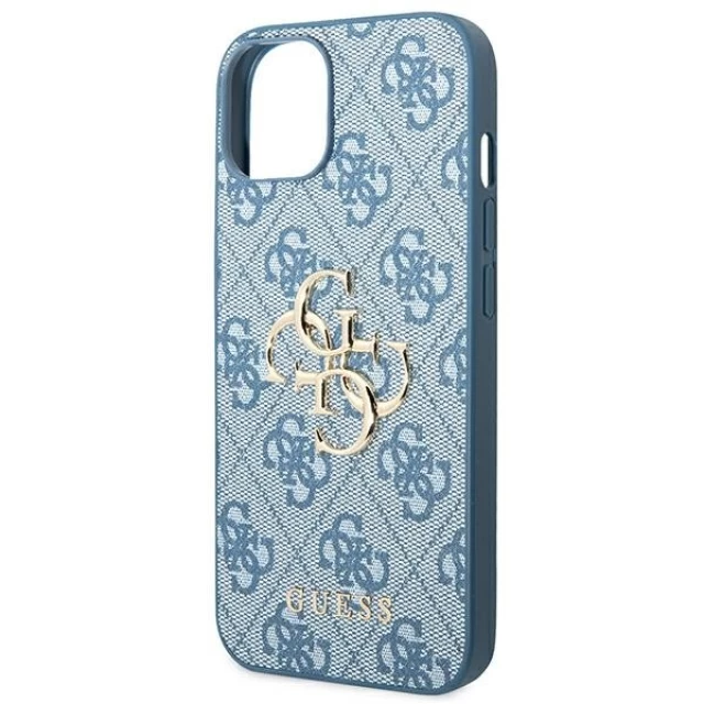 Чехол Guess 4G Big Metal Logo для iPhone 14 Blue (GUHCP14S4GMGBL)