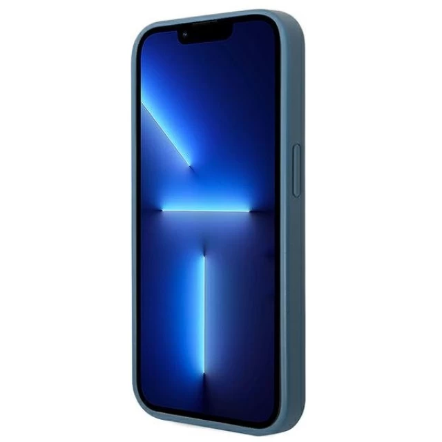Чехол Guess 4G Big Metal Logo для iPhone 14 Pro Blue (GUHCP14L4GMGBL)