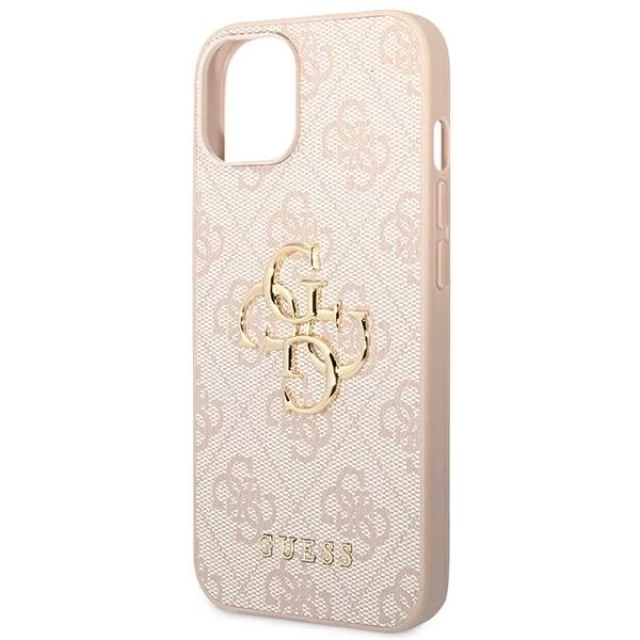 Чехол Guess 4G Big Metal Logo для iPhone 14 Pink (GUHCP14S4GMGPI)