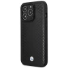 Чохол BMW для iPhone 14 Pro Leather Diamond Pattern Black with MagSafe (BMHMP14L22RFGK)