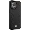 Чехол BMW для iPhone 14 Pro Leather Diamond Pattern Black with MagSafe (BMHMP14L22RFGK)