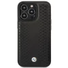 Чохол BMW для iPhone 14 Pro Max Leather Diamond Pattern Black with MagSafe (BMHMP14X22RFGK)