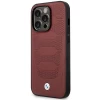 Чохол BMW для iPhone 14 Pro Max Leather Seats Pattern Burgundy with MagSafe (BMHMP14X22RPSR)