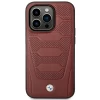 Чохол BMW для iPhone 14 Pro Max Leather Seats Pattern Burgundy with MagSafe (BMHMP14X22RPSR)