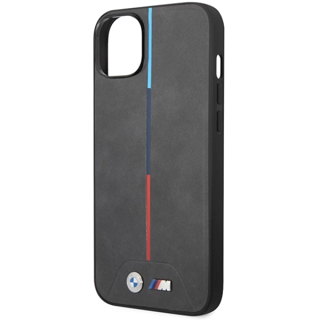 Чохол BMW Quilted Tricolor для iPhone 14 Plus Grey with MagSafe (BMHMP14M22PVTA)