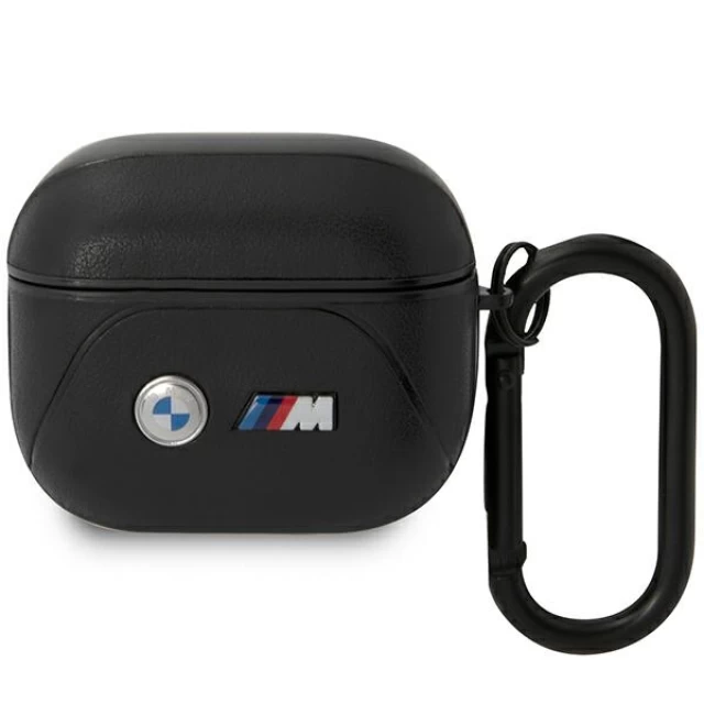 Чохол для навушників BMW Leather Curved Line для AirPods 3 Black (BMA322PVTK)
