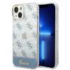 Чехол Guess 4G Pattern Script для iPhone 14 Plus Blue (GUHCP14MHG4MHB)