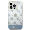 Чохол Guess 4G Pattern Script для iPhone 14 Pro Blue (GUHCP14LHG4MHB)