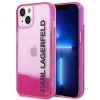 Чохол Karl Lagerfeld Liquid Glitter Elong для iPhone 14 Pink (KLHCP14SLCKVF)