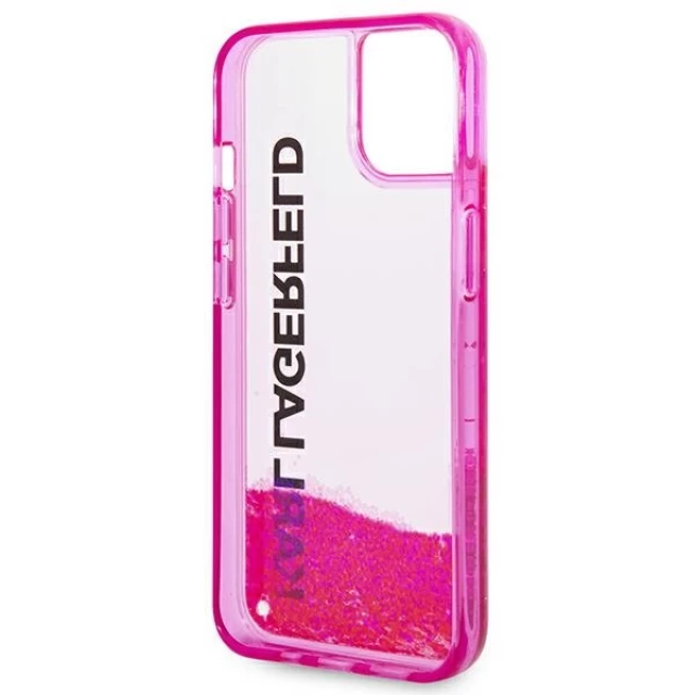 Чохол Karl Lagerfeld Liquid Glitter Elong для iPhone 14 Plus Pink (KLHCP14MLCKVF)