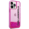 Чохол Karl Lagerfeld Liquid Glitter Elong для iPhone 14 Pro Pink (KLHCP14LLCKVF)