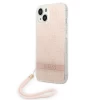 Чехол Guess 4G Print Strap для iPhone 14 Pink (GUOHCP14SH4STP)