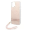 Чехол Guess 4G Print Strap для iPhone 14 Pink (GUOHCP14SH4STP)