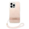 Чехол Guess 4G Print Strap для iPhone 14 Pro Pink (GUOHCP14LH4STP)