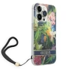 Чохол Guess Flower Strap для iPhone 14 Pro Blue (GUOHCP14LHFLSB)