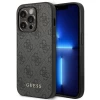 Чехол Guess 4G Metal Gold Logo для iPhone 14 Pro Gray (GUHCP14LG4GFGR)