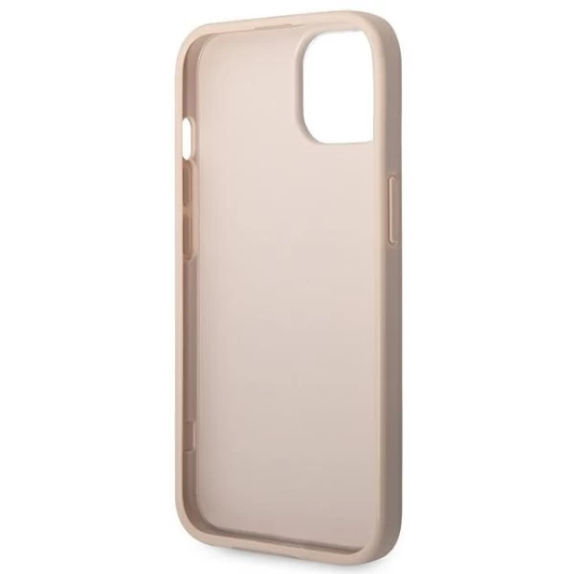 Чехол Guess 4G Metal Gold Logo для iPhone 14 Plus Pink (GUHCP14MG4GFPI)