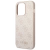 Чохол Guess 4G Metal Gold Logo для iPhone 14 Pro Pink (GUHCP14LG4GFPI)